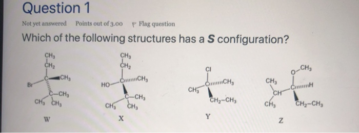 Solved Question 1 Not yet answered Points out of 3.00 P Flag | Chegg.com