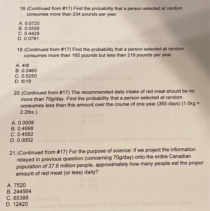 Solved 17. New Question. The average number of pounds of Chegg