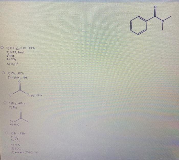 Solved Starting With Benzene, Show How You Would Prepare The | Chegg.com