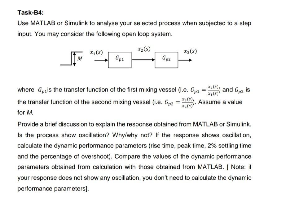 Solved Task-B4: Use MATLAB or Simulink to analyse your | Chegg.com