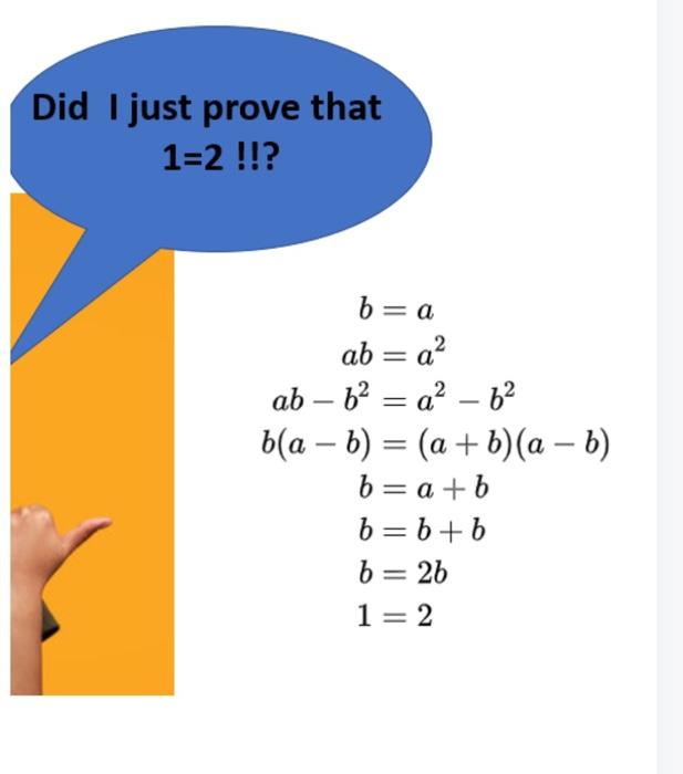 Solved Babab−b2b(a−b)bbb=a=a2=a2−b2=(a+b)(a−b)=a+b=b+b=2b | Chegg.com