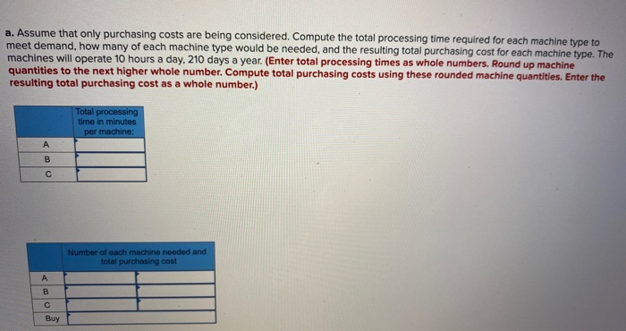 Solved Problem 5-11 (Algo) A manager must decide which type | Chegg.com