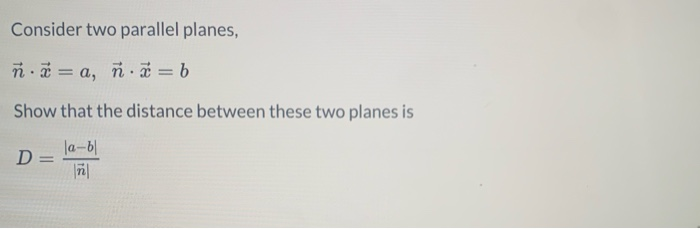 Solved Consider Two Parallel Planes N Z A N Z B S Chegg Com