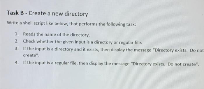 Solved Write a shell script like below, that performs the | Chegg.com
