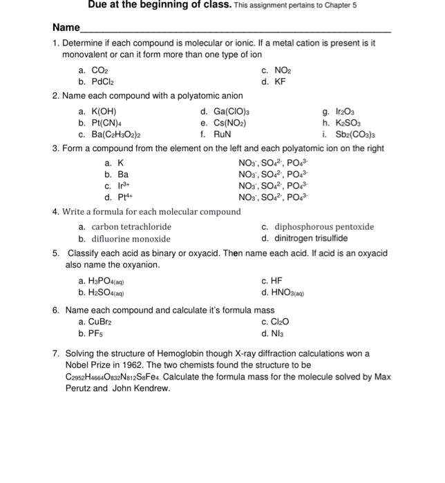 Solved C. Ip+ Due at the beginning of class. This assignment | Chegg.com