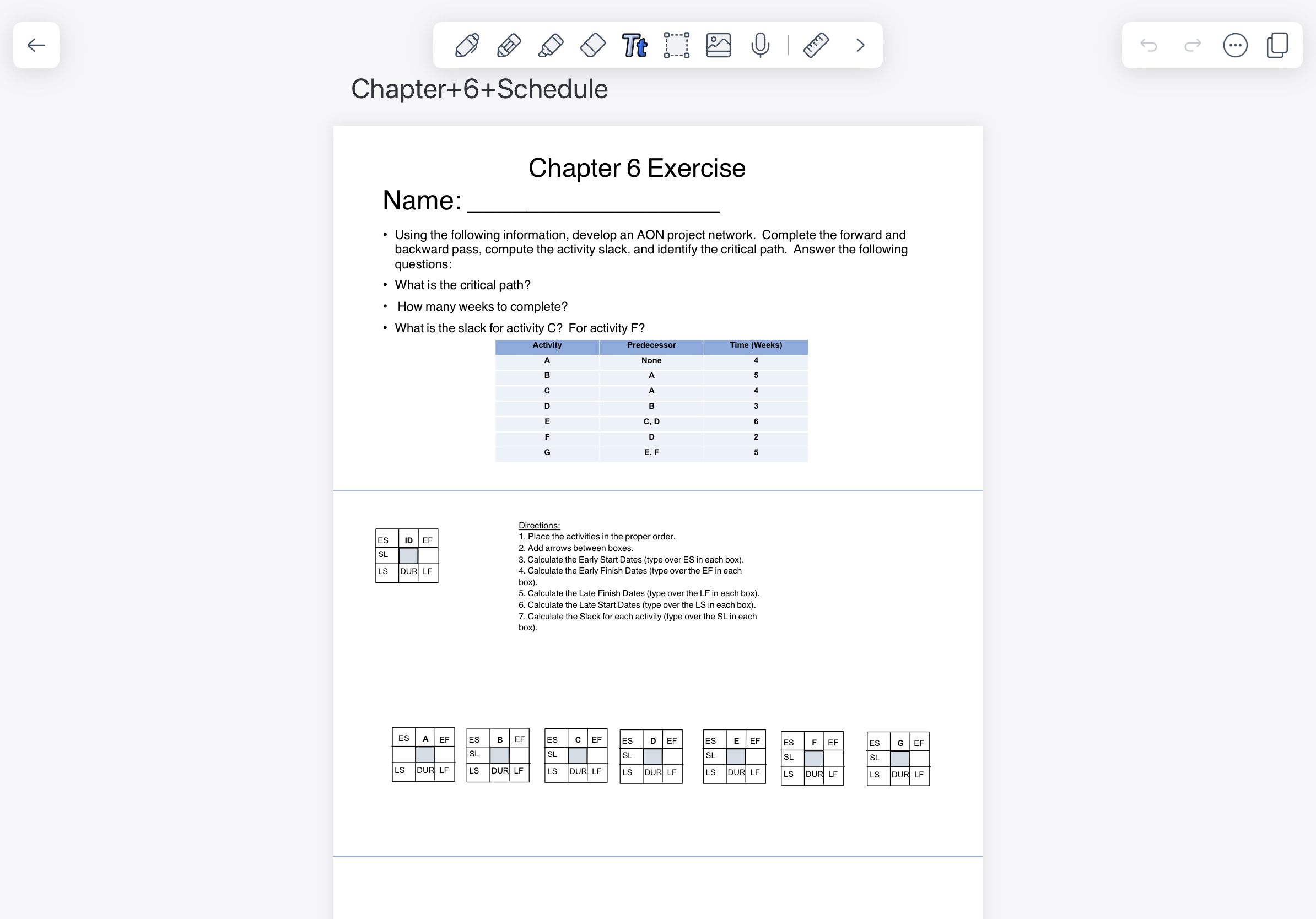 Solved Chapter+6+ScheduleChapter 6 ﻿ExerciseName:Using the | Chegg.com