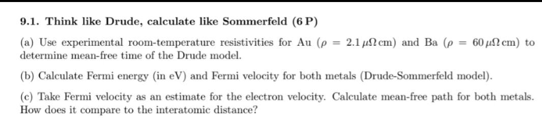 Solved please solve this solid state physics. I need all the | Chegg.com