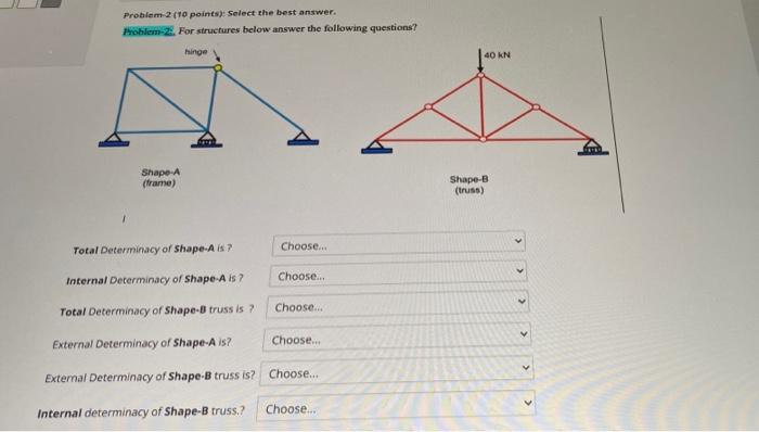 Solved Problem 2(10 Points): Select The Best Answer. Problem | Chegg.com