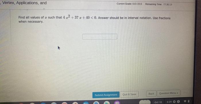 find the value of x if 4 2x 10 2 37