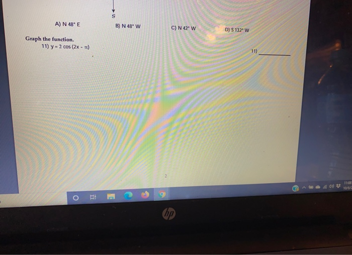 Solved S A N 48 E B N 48 W C N 42 W D S 132 W Grap Chegg Com