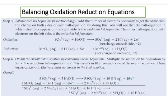 Solved Balancing Oxidation Reduction EquationsStep 3. | Chegg.com