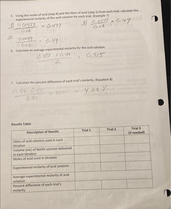 Solved 6) Calculate the molarity of a 1L solution that