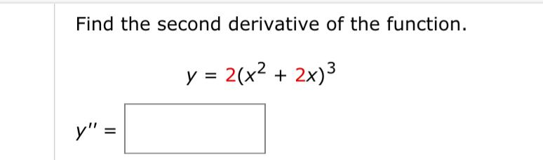 second derivative of x 2 y 2 36