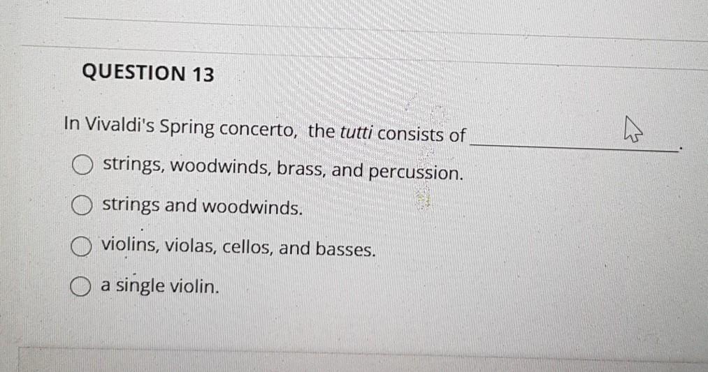 Woodwinds Brass and Percussion