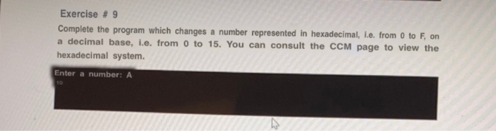 Solved Exercise # 9 Complete the program which changes a | Chegg.com