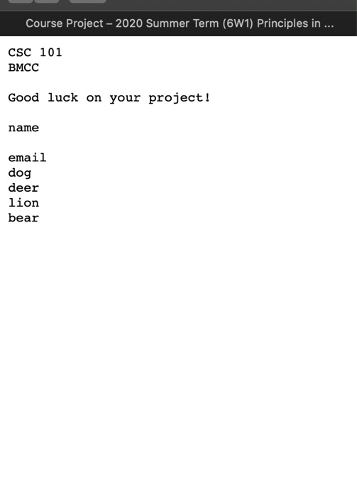 Solved Course Project Project Course Project Below are links | Chegg.com