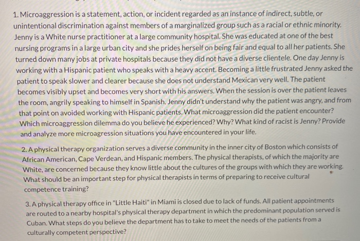 1. Microaggression is a statement, action, or incident regarded as an instance of indirect, subtle, or unintentional discrimi