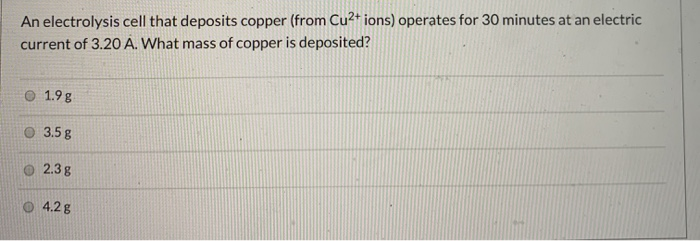 Solved What is the cell potential (E) for a galvanic cell | Chegg.com