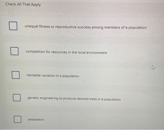 Which Of The Following Statements About Natural Selection Is True Solved Which of the following statements relate to natural | Chegg.com