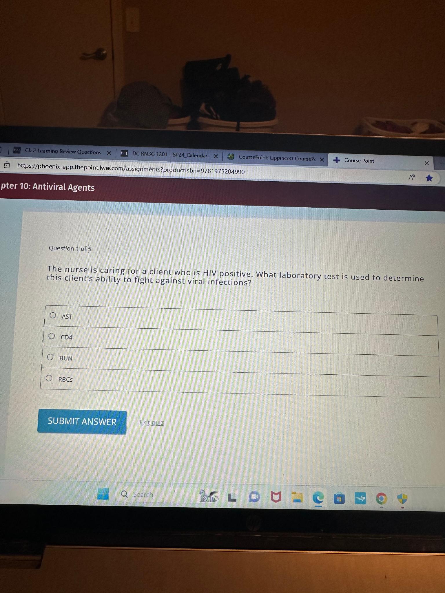 Solved Question 1 ﻿of 5The nurse is caring for a client who | Chegg.com
