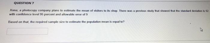 Solved QUESTION 7 Xona, a photocopy company plans to | Chegg.com