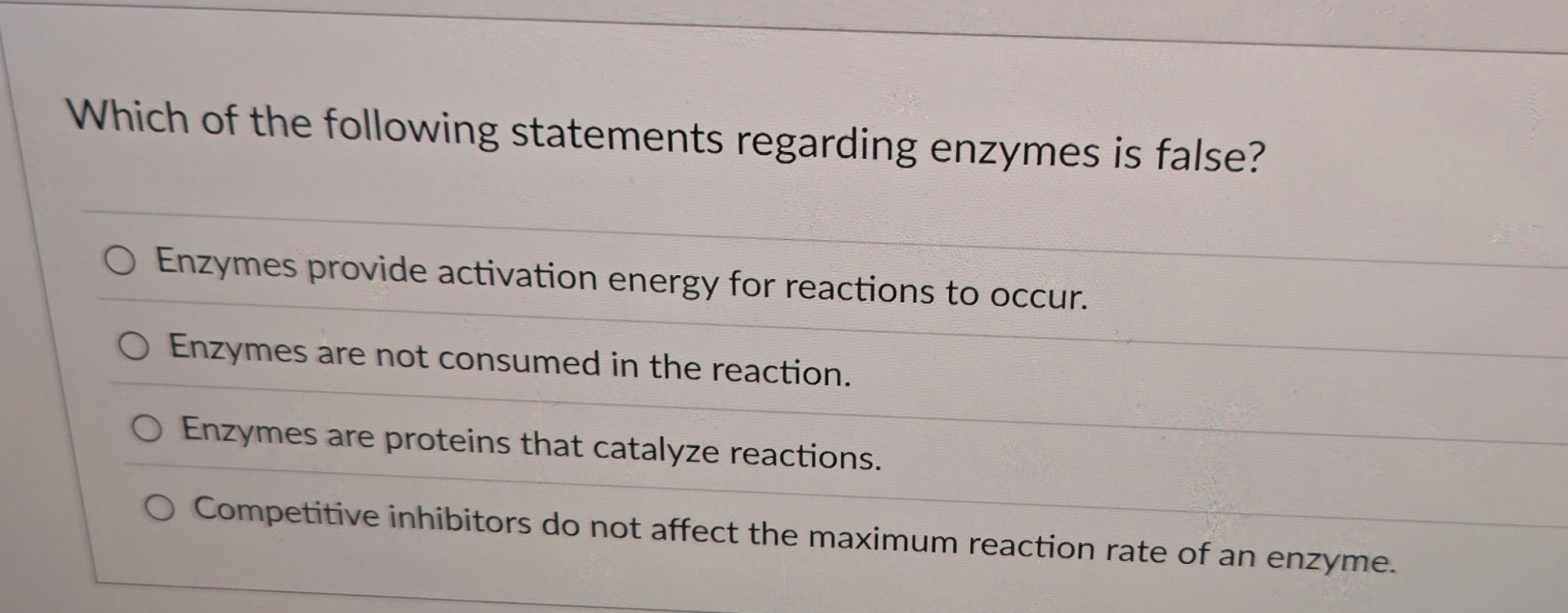 Which Of The Following Statements Regarding Enzymes Is True Solved Which of the following statements regarding enzymes | Chegg.com