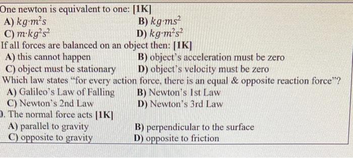 1 k 2024 newton in kg