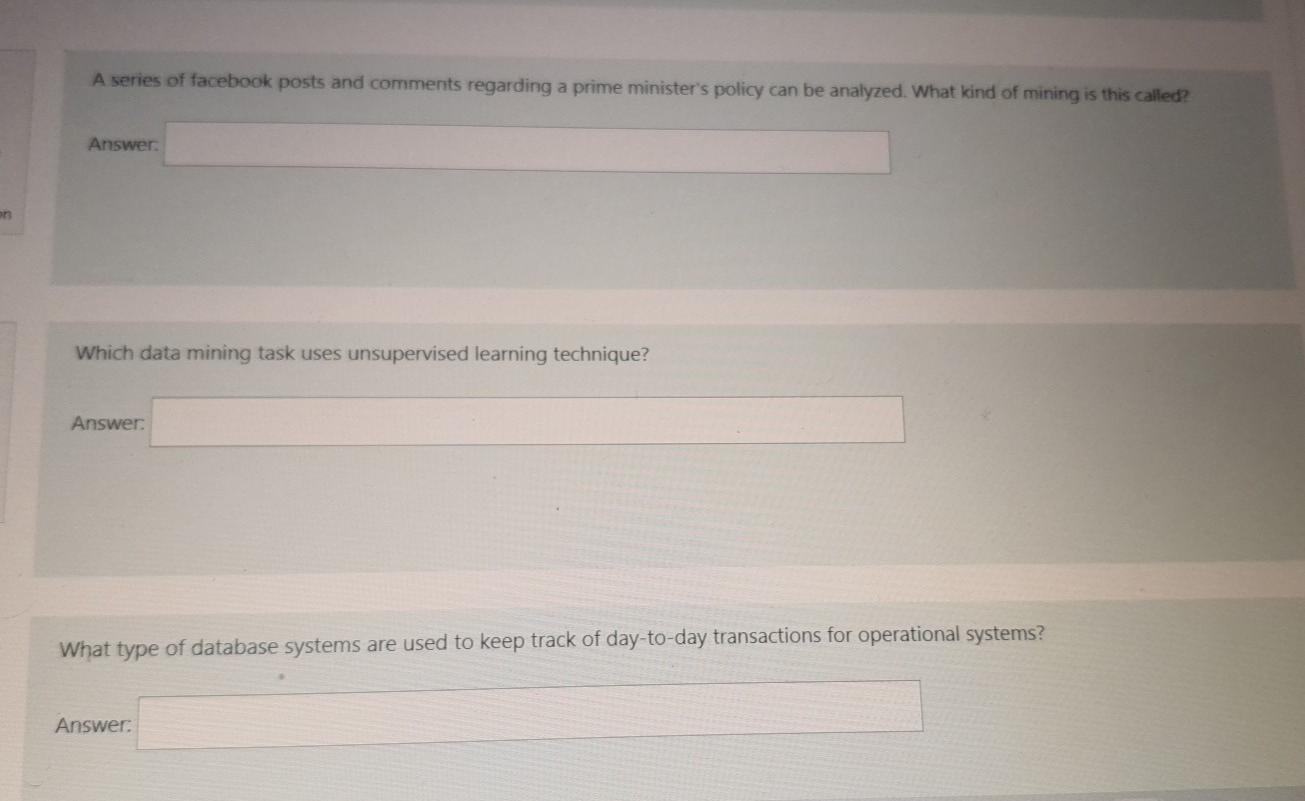 Solved A series of facebook posts and comments regarding a | Chegg.com