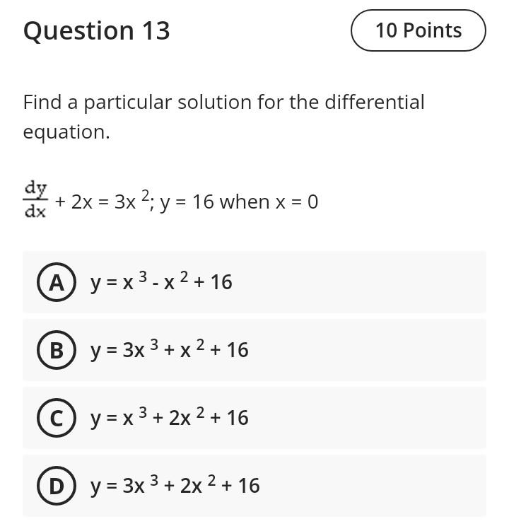 Solved Question 5 10 Points Solve the given differential | Chegg.com