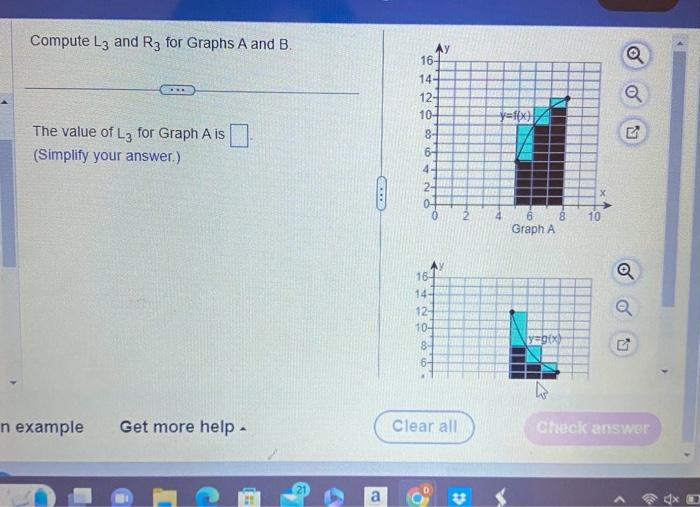 Solved Compute L3 and R3 for Graphs A and B. The value of L3 | Chegg.com