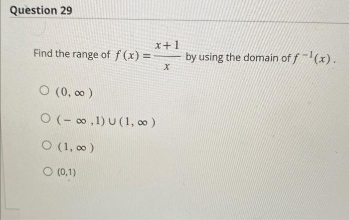 find domain and range of f x )= √ x 1