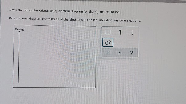 Solved Draw the molecular orbital (MO) electron diagram for | Chegg.com
