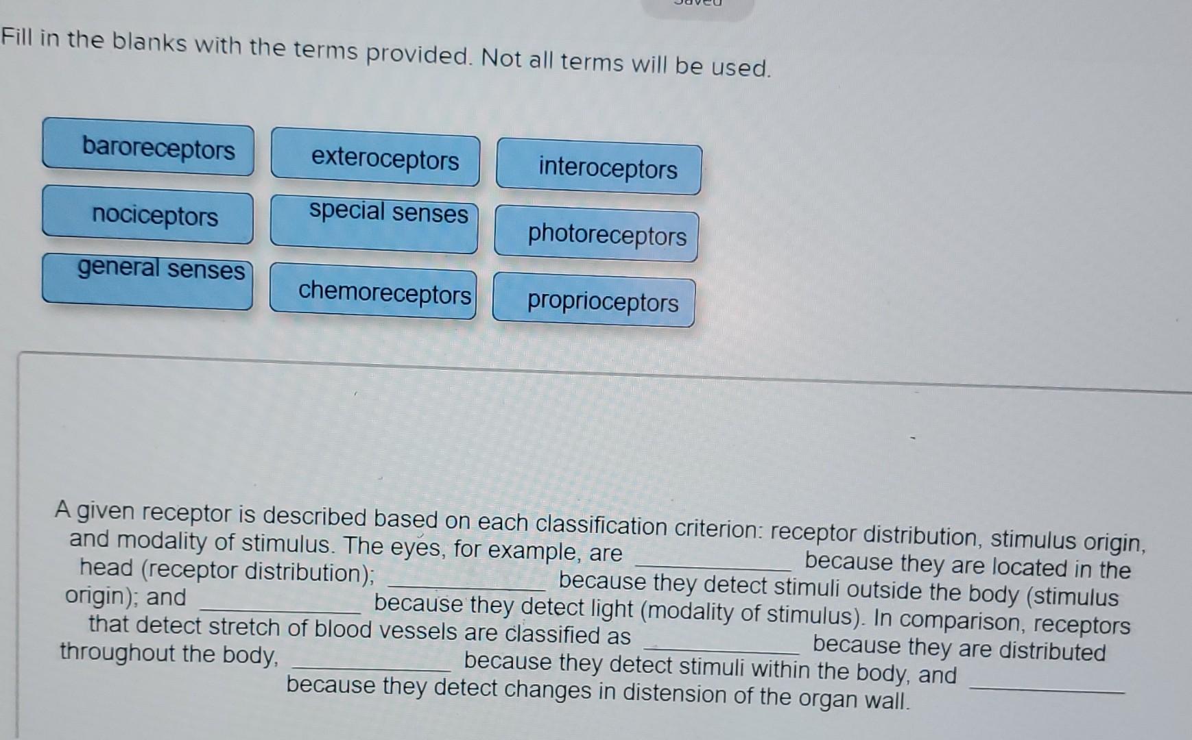 Solved Fill In The Blanks With The Terms Provided. Not All | Chegg.com