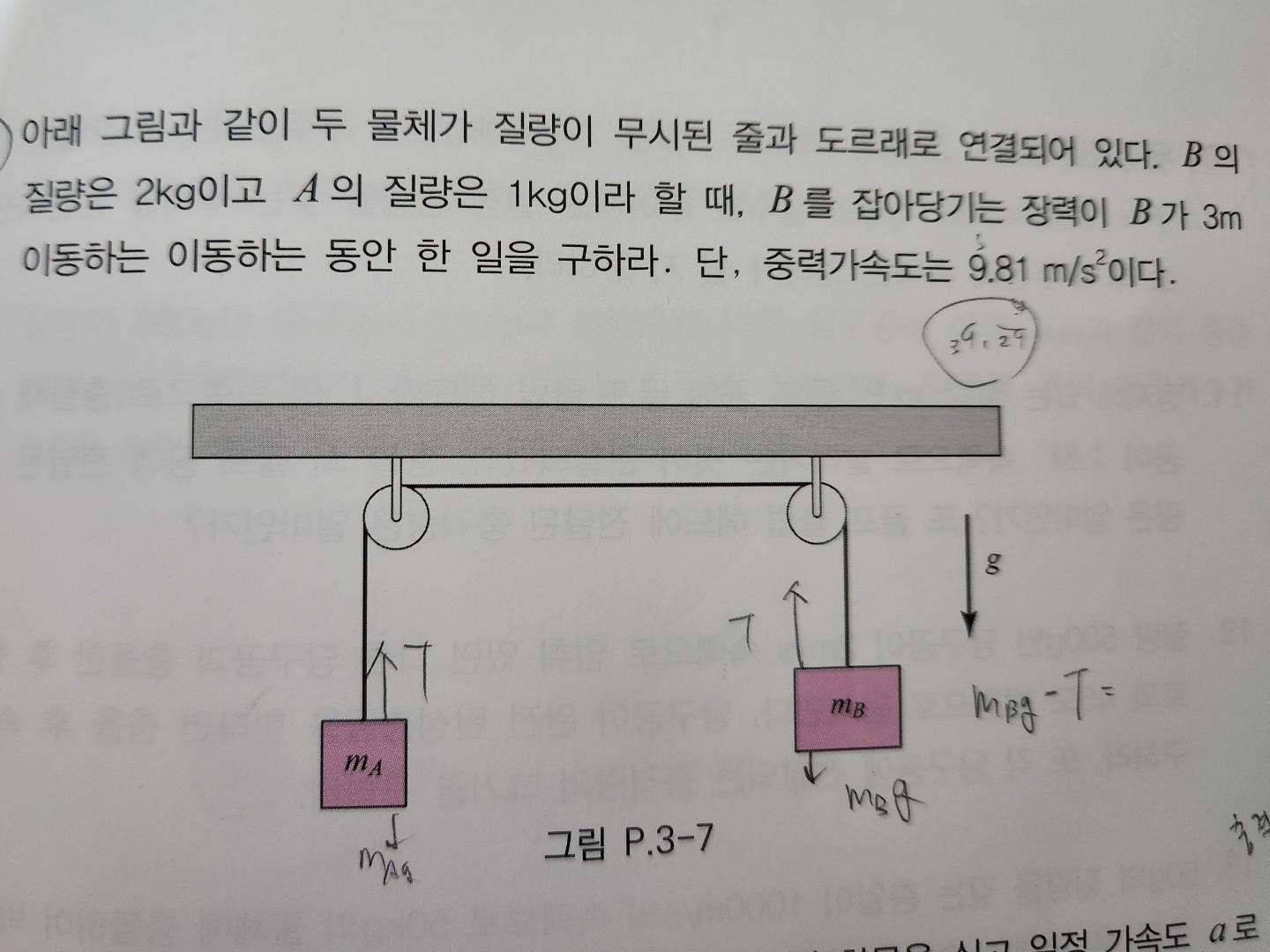 Solved Dynamic Problem) The Mass Of B Is 2 Kg And The | Chegg.com