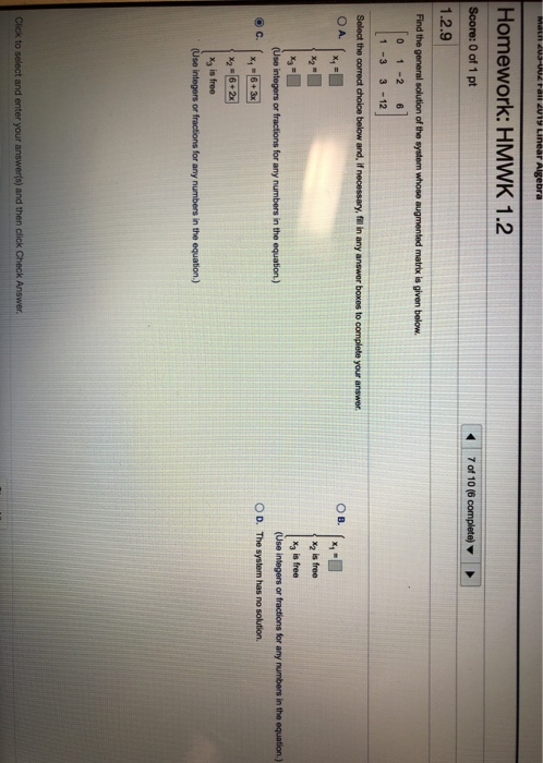 Solved Homework: HMWK 1.2 Score: 0 of 1 pt 1.2.7 5 of 10 (6 | Chegg.com