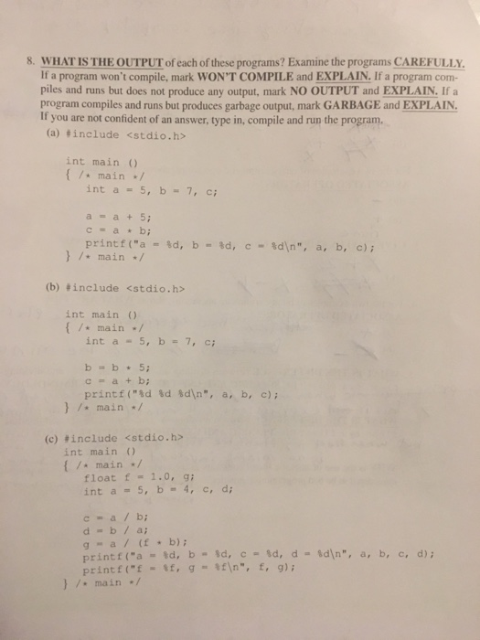 Solved C programming question please help . please make your | Chegg.com