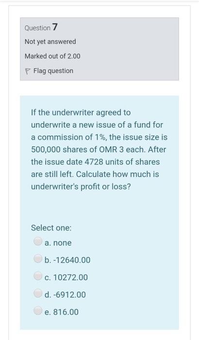 Solved Question 8 Not yet answered Marked out of 1.00 P Flag | Chegg.com