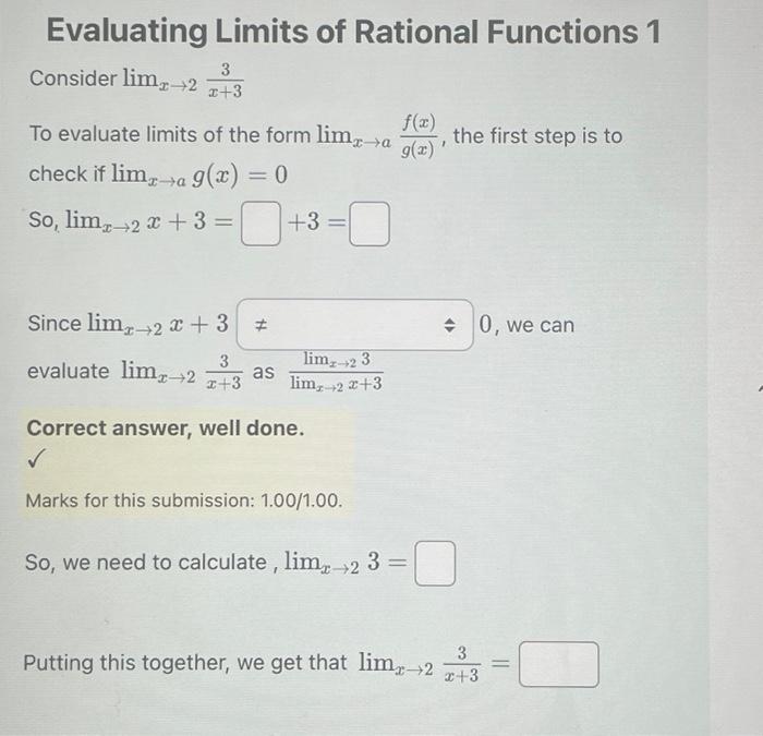 Solved Evaluating Limits of Rational Functions Consider | Chegg.com