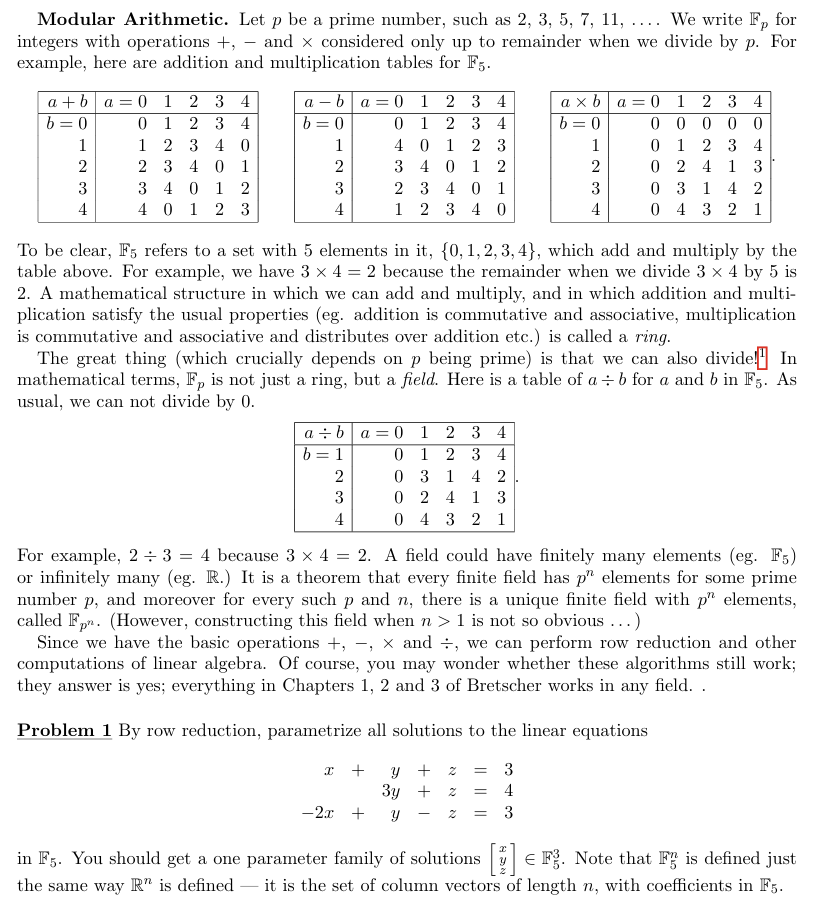 Solved Modular Arithmetic. Let p be ﻿a prime number, such | Chegg.com