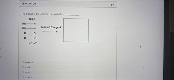 Solved D Question 19 1 pts What is the correct, complete | Chegg.com