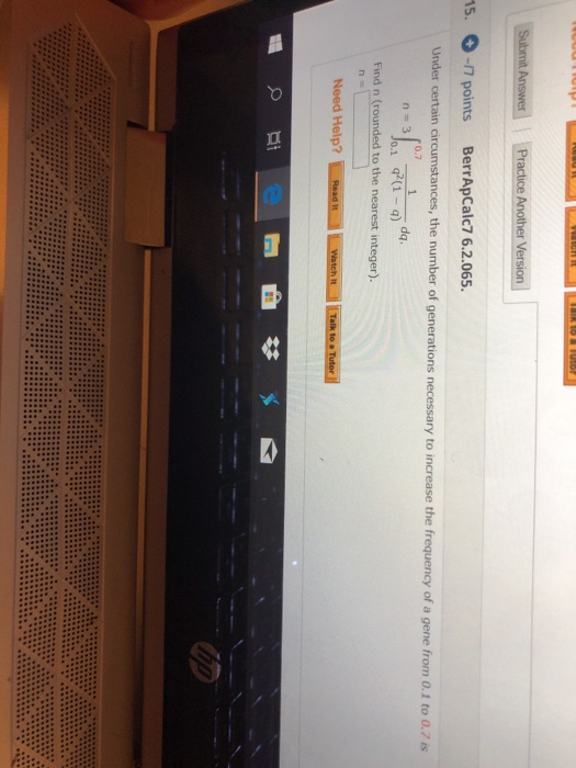 Solved Submit Answer Practice Another Version 15. -17 points | Chegg.com