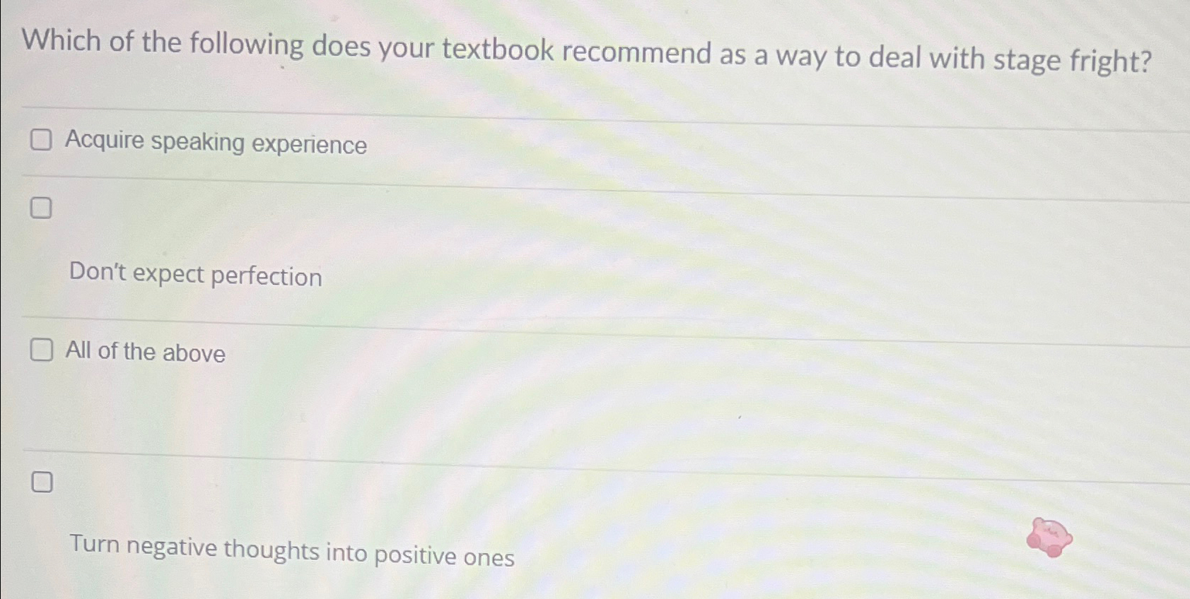 Solved Which of the following does your textbook recommend | Chegg.com
