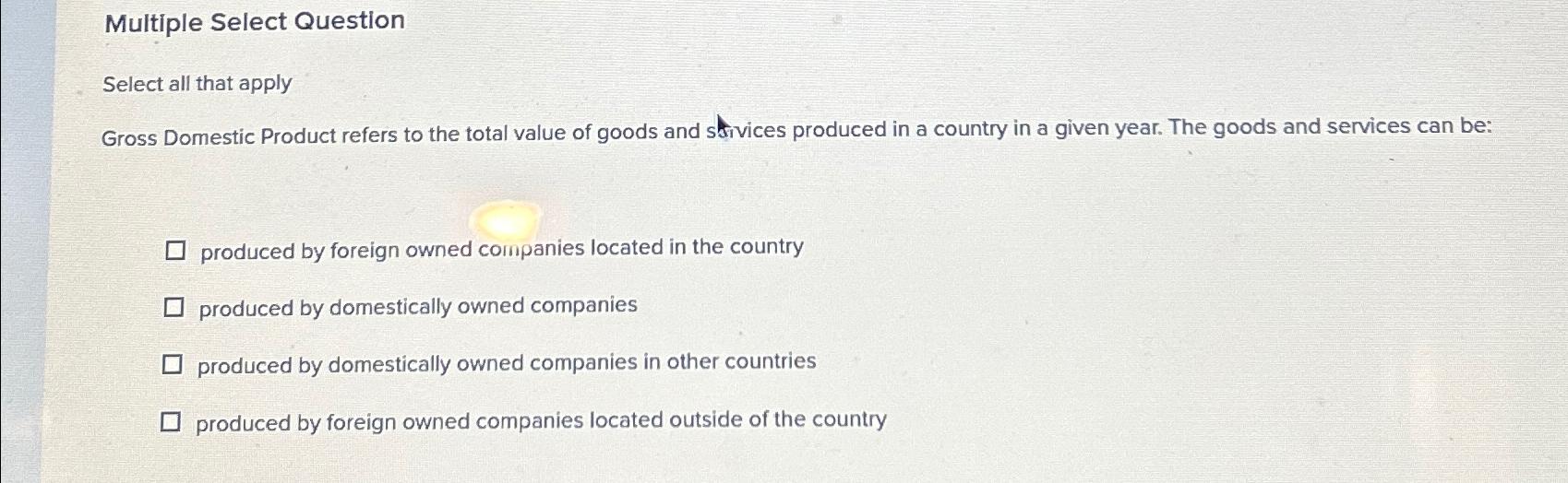 Solved Multiple Select Questionselect All That Applygross Chegg Com