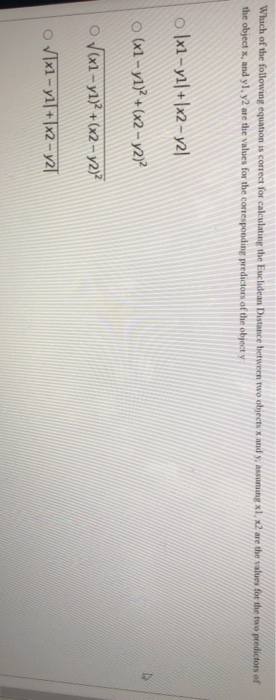 Solved Which Of The Following Equation Is Correct For Chegg
