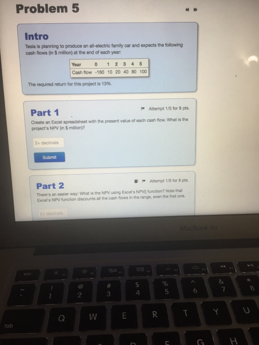 Solved Problem 5 Intro Tesla is planning to produce an | Chegg.com