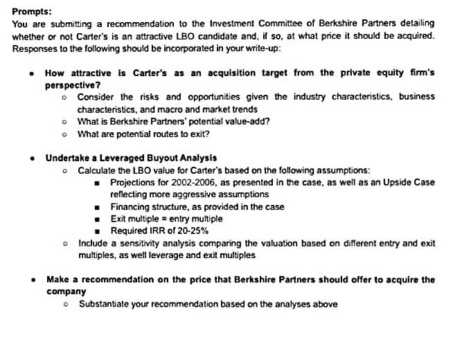 LBO Candidate Characteristics