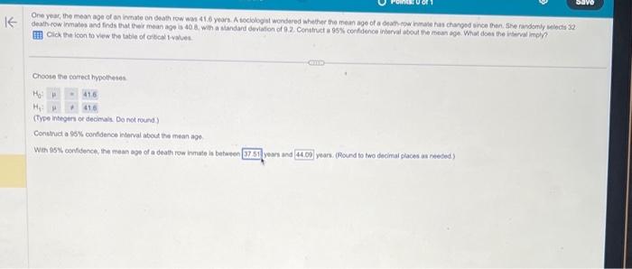 Solved Choose the correct hypothetes (Type integen of | Chegg.com