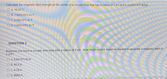 Solved Calculate the magnetic field strength at the center | Chegg.com
