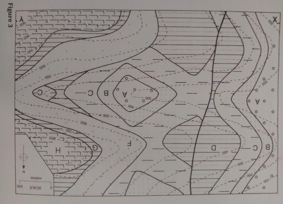Solved 3. The map in figure 3 includes all the structural | Chegg.com
