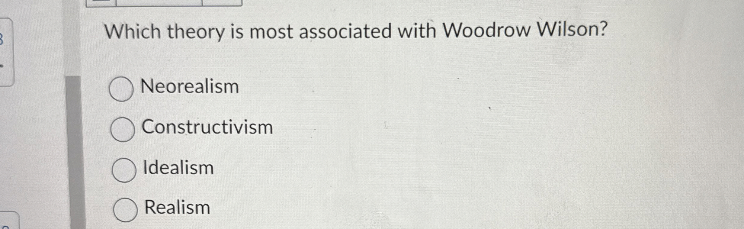 Solved Which theory is most associated with Woodrow | Chegg.com